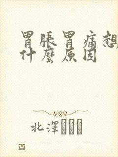 胃胀胃痛想吐是什么原因