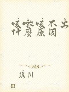 咳嗽咳不出痰是什么原因