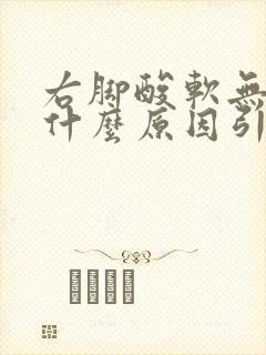 右脚酸软无力是什么原因引起的