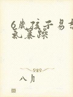 6岁孩子易怒脾气暴躁