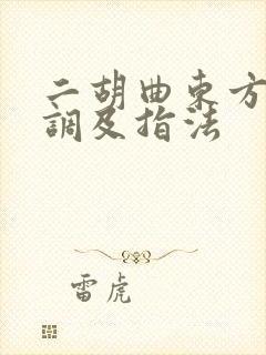 二胡曲东方红g调及指法