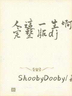 人这一生啊原唱完整版dj