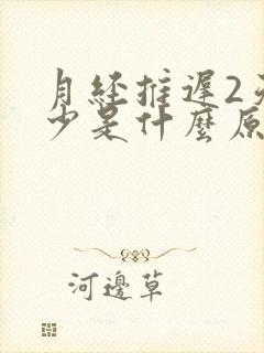 月经推迟2天量少是什么原因