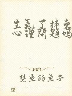 生气了摔东西是心理问题吗