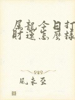 属龙今日打麻将财运怎么样