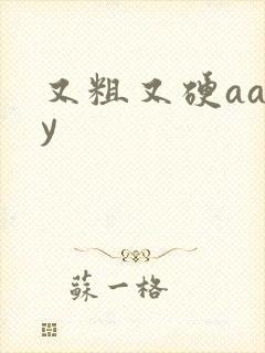 又粗又硬aayy