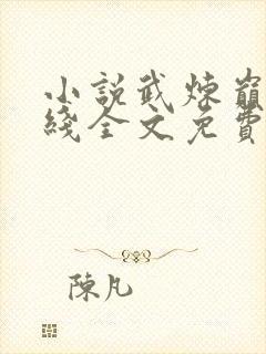 小说武炼巅峰在线全文免费阅读