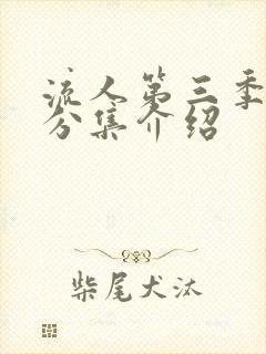 流人第三季剧情分集介绍