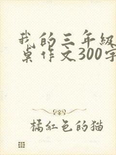 我的三年级的同桌作文300字