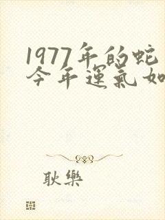 1977年的蛇今年运气如何