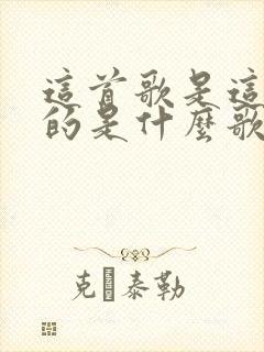 这首歌是这样唱的是什么歌