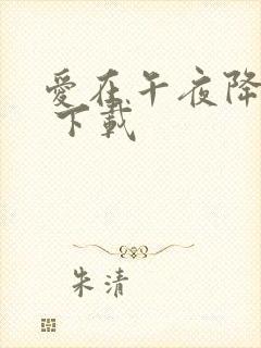 爱在午夜降临前 下载