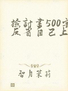 检讨书500字反省自己上课不听课