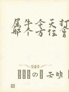 属牛今天打牌坐哪个方位会赢