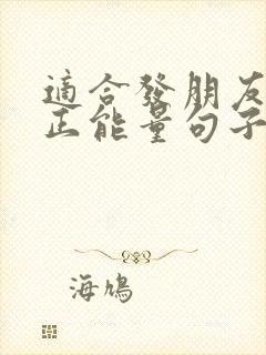 适合发朋友圈的正能量句子