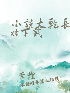 小说大乾长生txt下载