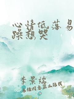 心情低落易怒烦躁想哭