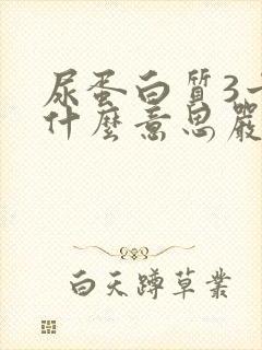 尿蛋白质3十是什么意思严重吗