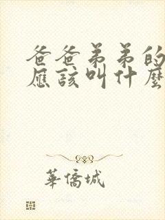 爸爸弟弟的老婆应该叫什么