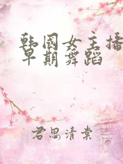 韩国女主播冬天早期舞蹈