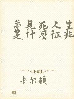 梦见死人生小孩是什么征兆