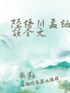 陆梧川孟栖鱼小说全文