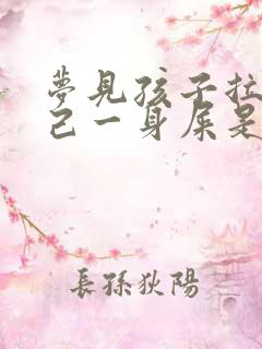 梦见孩子拉了自己一身屎是什么意思