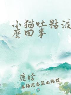 小猫吐粘液是怎么回事