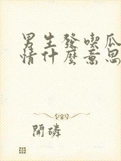 男生发吃瓜的表情什么意思