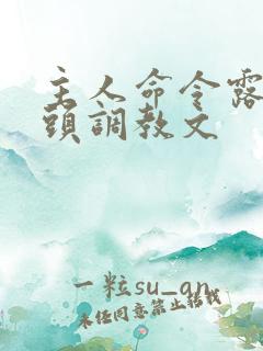 主人命令露出奶头调教文