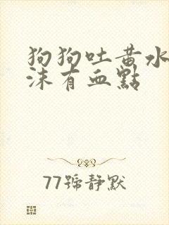 狗狗吐黄水带泡沫有血点