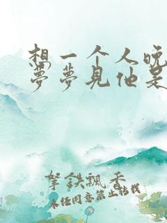 想一个人晚上做梦梦见他是怎么回事