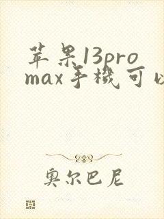 苹果13promax手机可以微信分身吗