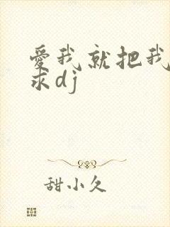 爱我就把我来追求dj