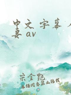 中文 字幕 人妻 av