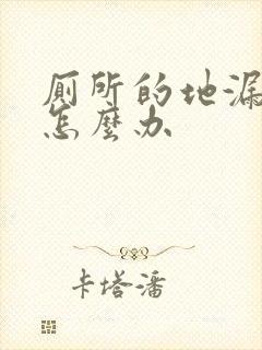 厕所的地漏反味怎么办