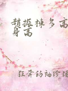 赵振栋多高真实身高