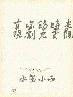 有你的时光里电视剧免费观看全集在线播放