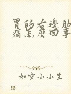 胃的右边肋下隐痛怎么回事