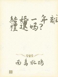 结婚一年离婚彩礼退吗?