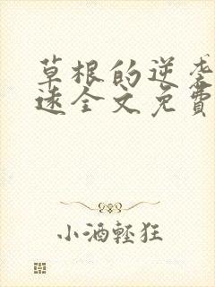 草根的逆袭张恒远全文免费阅读