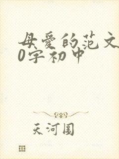 母爱的范文600字初中