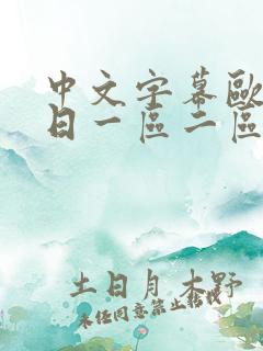 中文字幕欧美韩日一区二区