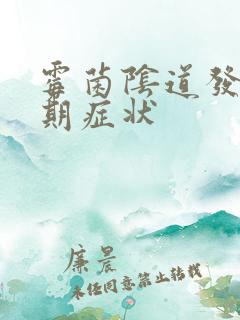 霉菌阴道发炎初期症状