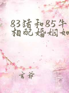 83猪和85牛相配婚姻如何呢