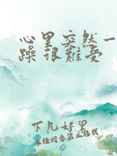 心里突然一阵烦躁 很难受