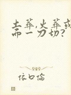 土葬,火葬或全面一刀切?