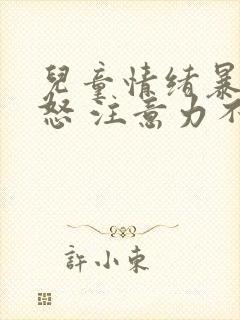 儿童情绪暴躁易怒 注意力不集中