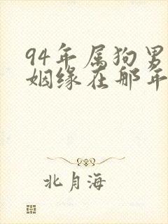94年属狗男的姻缘在那年