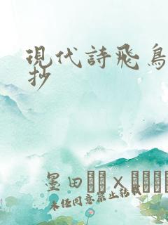 现代诗飞鸟集摘抄